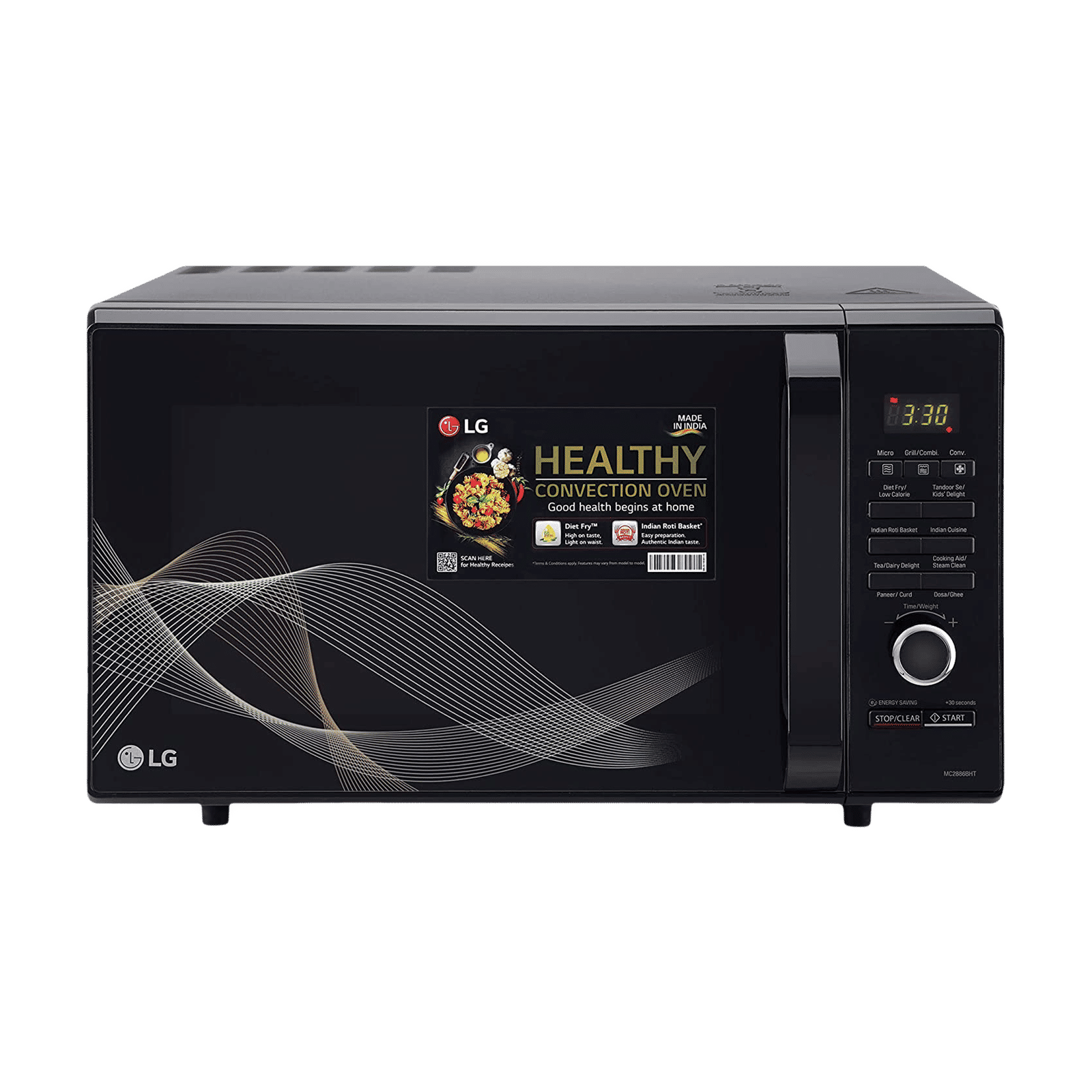 Buy LG 28L Convection Microwave Oven with 251 Autocook Menu Black